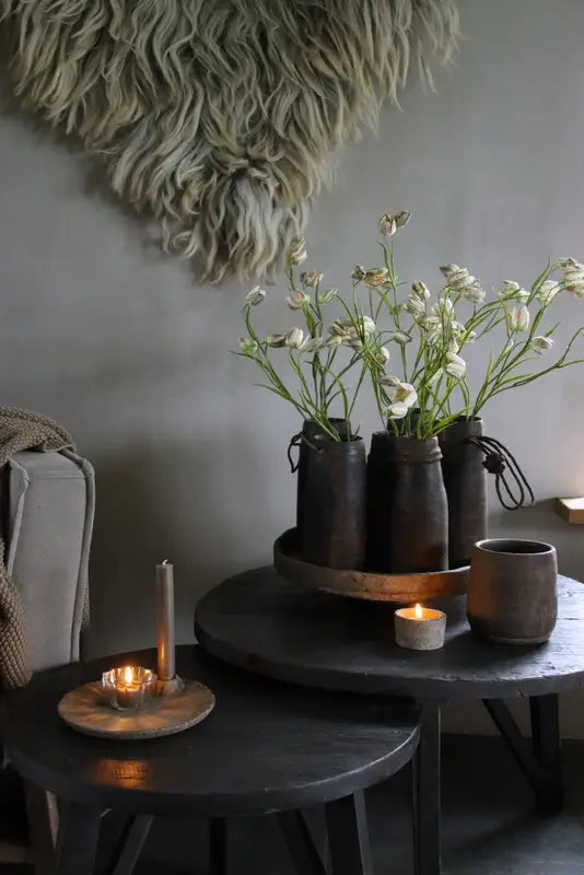 Zijden bloemen fritillaria in pot