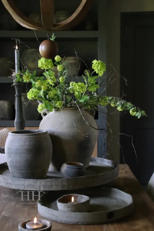 Zijden boeket groen 85 cm hoog