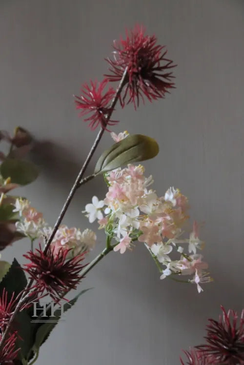 Zijden boeket met realistische bloemen