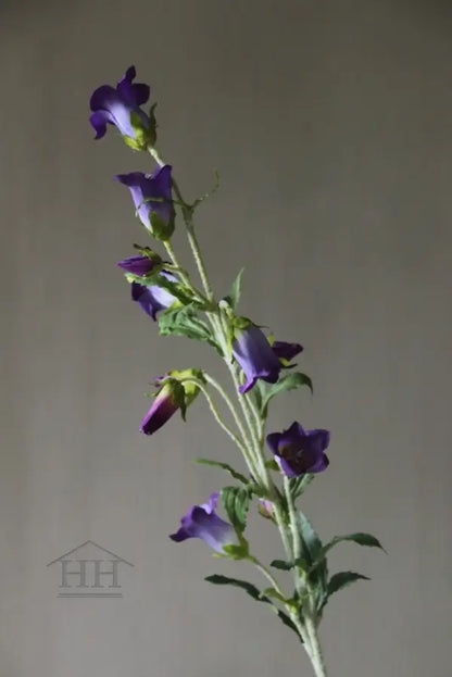 Zijden campanula klokje in paars