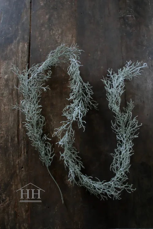 Künstliche Girlande Silberbusch 170cm