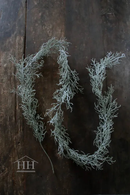 Künstliche Girlande Silberbusch 170cm