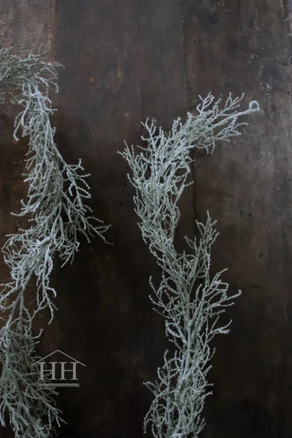 Künstliche Girlande Silberbusch 170cm