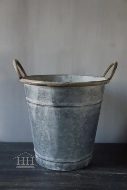 zinken emmer pot met handvatten