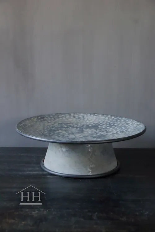 Zinken plateau op voet 36,5cm