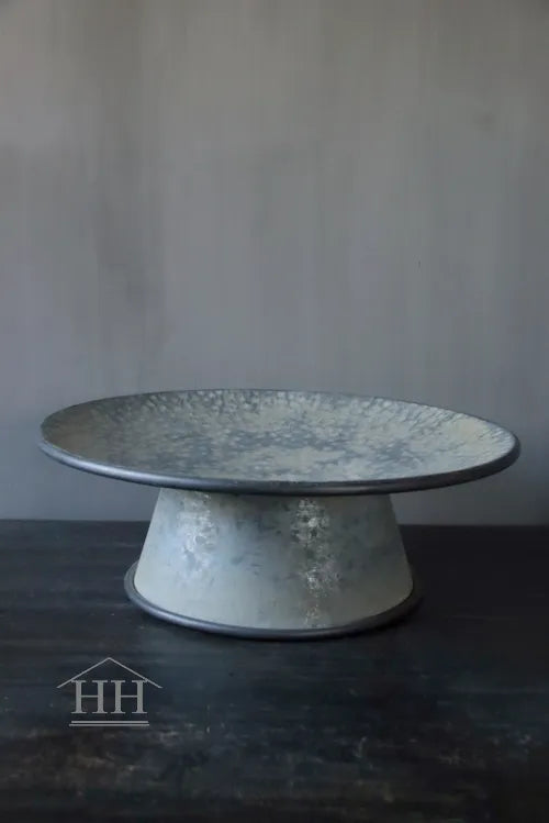 Zinken plateau op voet 41,5cm
