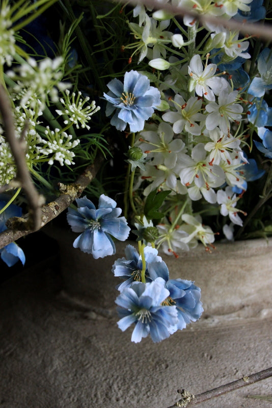 Korenbloem lichtblauw 64 cm (kleine lichtblauwe bloemen)