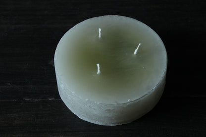 Grote drijfkaars lichtgroen diameter 15 cm