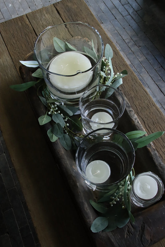 Kunst eucalyptusslinger met bes 120 cm