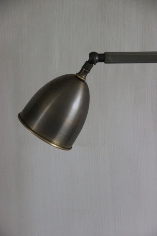 Vloerlamp Aura Peeperkorn boogmodel ronde kelk L Old Grey