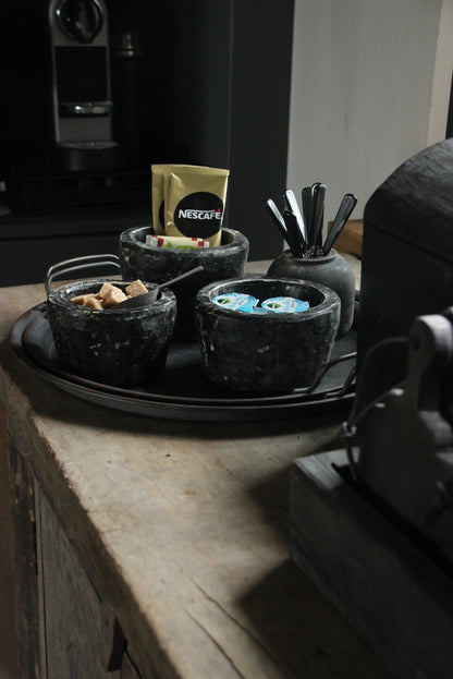 Speksteen schaaltje zwart