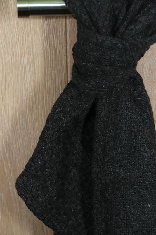 Katoenen handdoek/keukendoek zwart 50x70cm