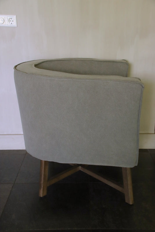 Fauteuil Kaat kleur taupe