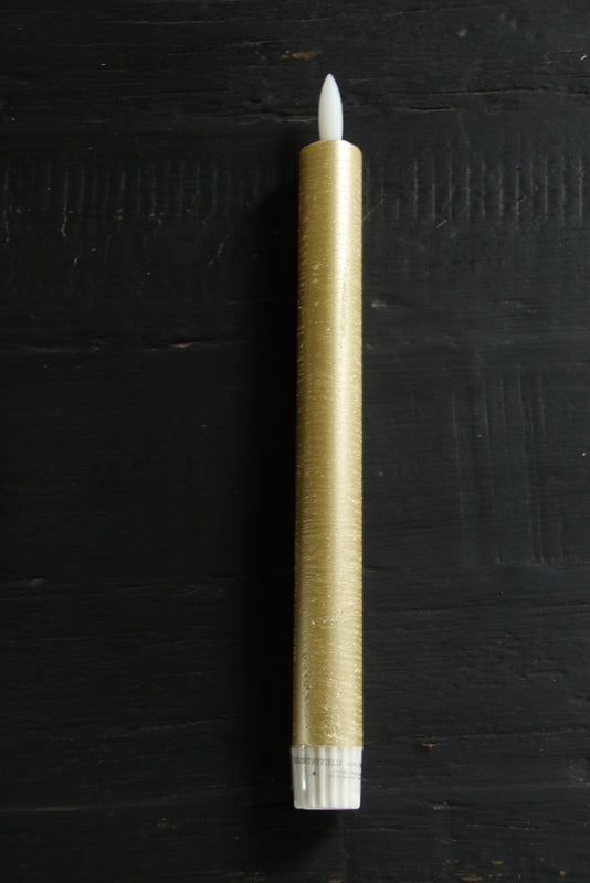 Dinerkaars LED Goud 24 cm ( 2 stuks ) met afstandsbediening Countryfield