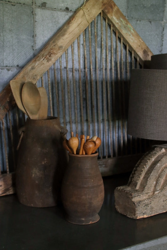 Antiek wooden pot Aura Peeperkorn ter decoratie | Hillary'sHome