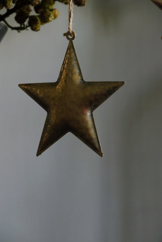 Kerstster goud 15,5cm