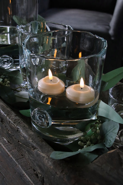 Led drijfkaarsen creme die werken op batterij