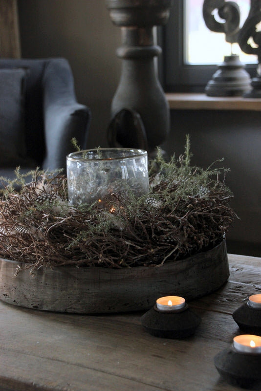 Betonnen schaal eigen label