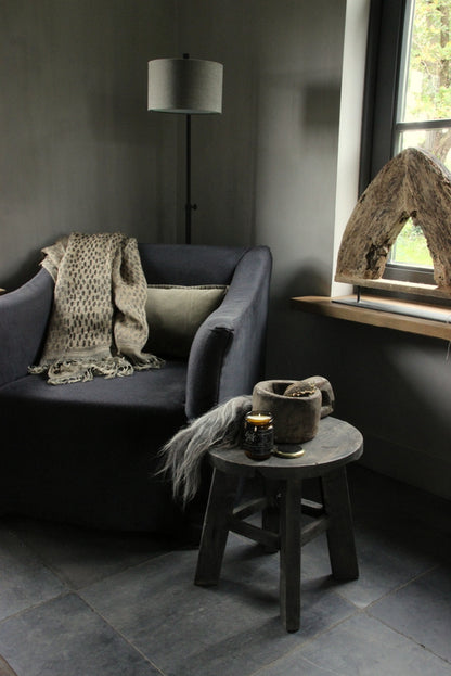 Velvet kussen Ash olijfgroen 30x60cm